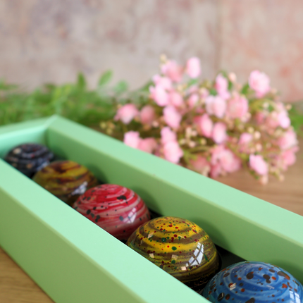 Luxury Hand-Painted Art Chocolates [Fruity Collection] - 5 Pack