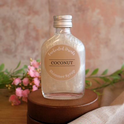 Coconut Flavoured Shimmer Syrup for Drinks