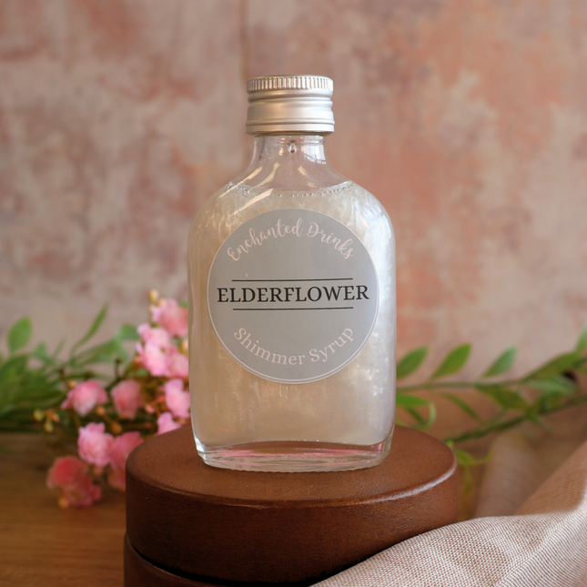 Elderflower Flavoured Shimmer Syrup for Drinks