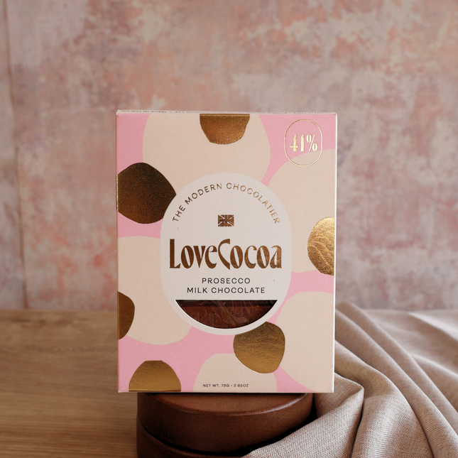 Luxury Prosecco Milk Chocolate Bar