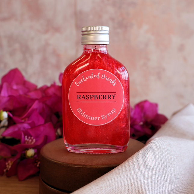 Raspberry Flavoured Shimmer Syrup for Drinks