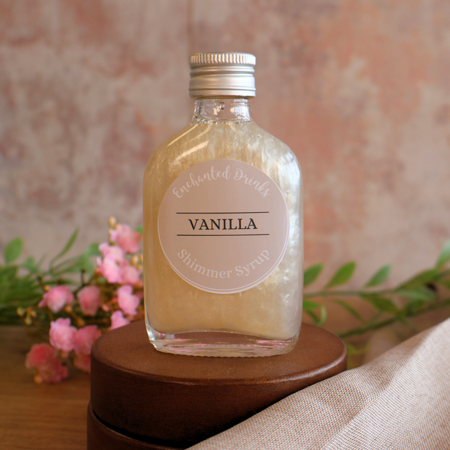 Vanilla Flavoured Shimmer Syrup for Drinks