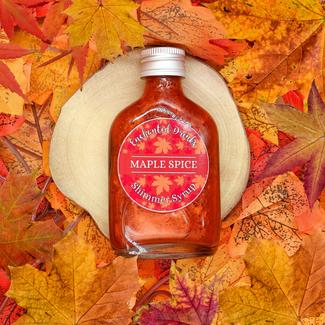 Maple Spice Flavoured Shimmer Syrup for Drinks